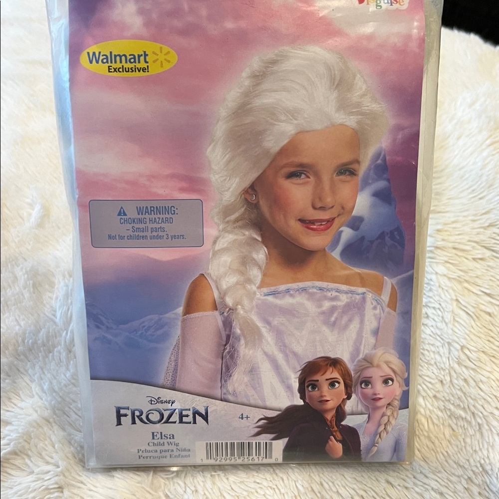 Disney Frozen Elsa Costume for Kids - White/Purple Wig Dress